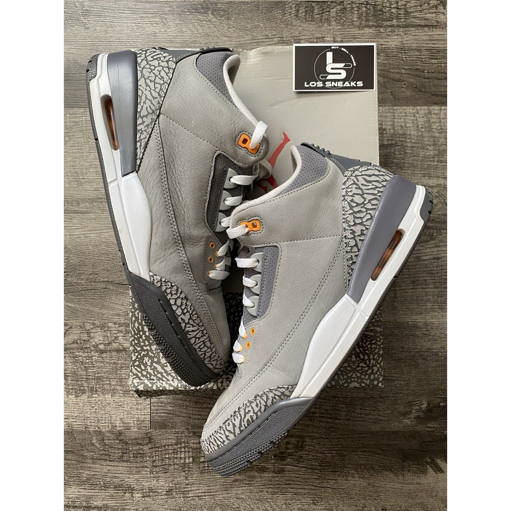 Size 13 - USED Jordan 3 Retro‎ Mid Cool Grey